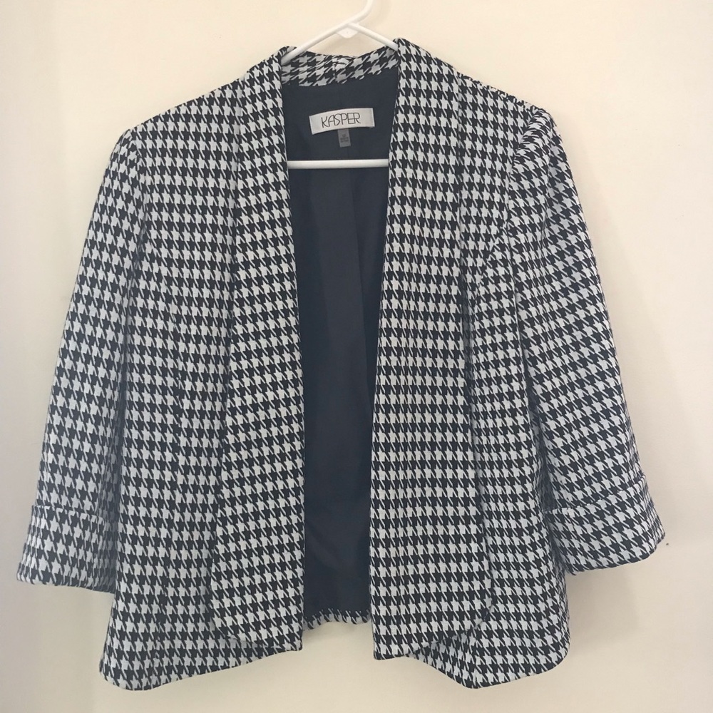 Houndstooth blazer size 10